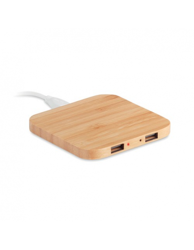 Caricatore wireless in bamboo CUADRO