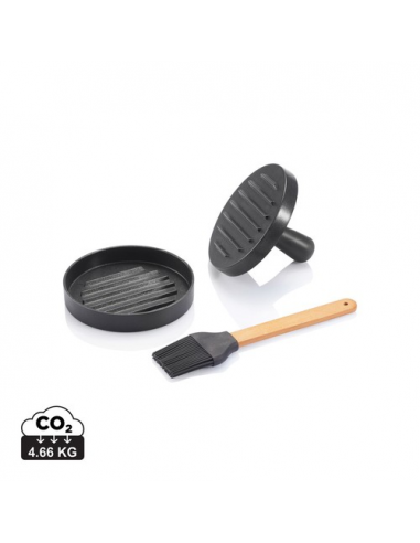 Set BBQ con pressa hamburger