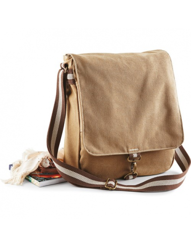 Borsa Vintage Messenger "deserto" in tela