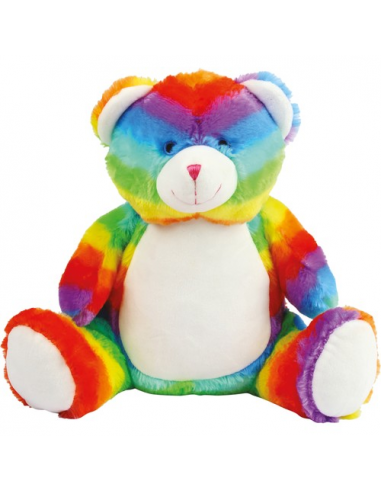 Peluche orso Arcobaleno con zip