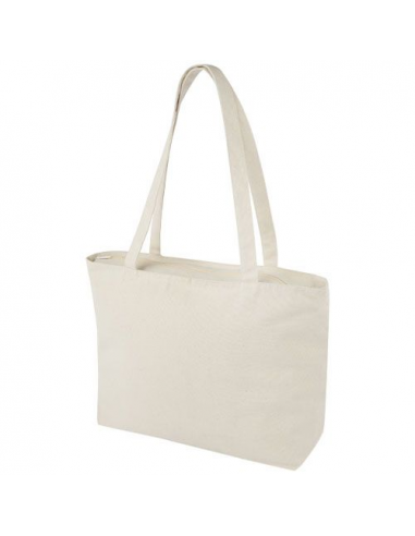 Shopper in cotone 320 g/m² con zip Ningbo - 15L