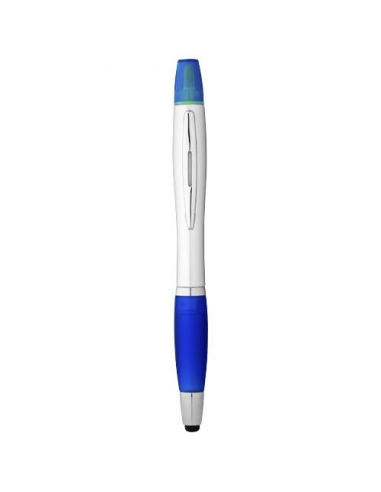 Penna a sfera con stylus ed evidenziatore Nash (inchiostro nero)