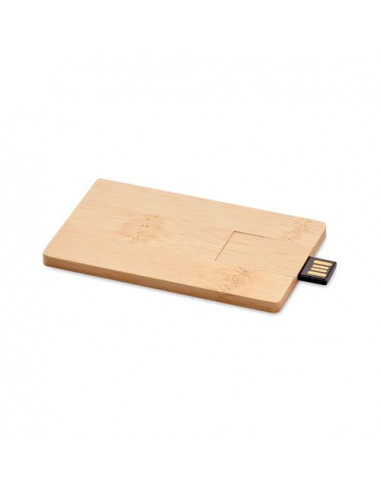 USB in bamboo da 16GB CREDITCARD PLUS