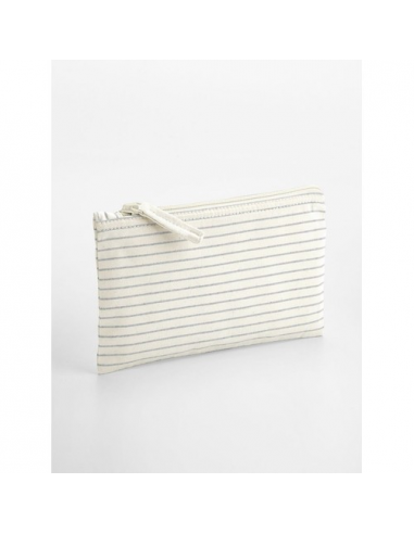 Striped Organic Cotton Accessory Pouch