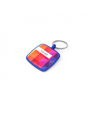 Key Ring Square Blue