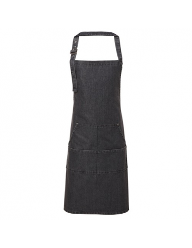 Jeans Stitch Denim Bib Apron