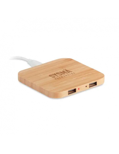 CUADRO Caricatore wireless in bamboo