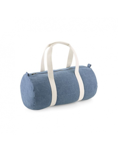 Denim Barrel Bag