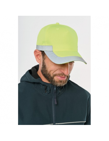 Cappellino 5 pannelli fluorescente