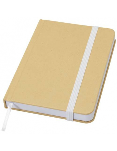 Blocco note formato A6 con copertina rigida in materiale riciclata e pagine bianche Reed