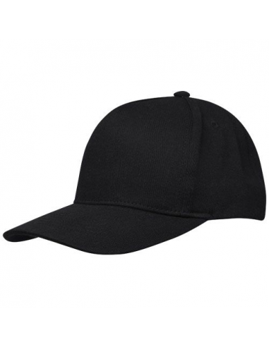 Cappellino in tessuto riciclato Aware™ a 5 pannelli Onyx