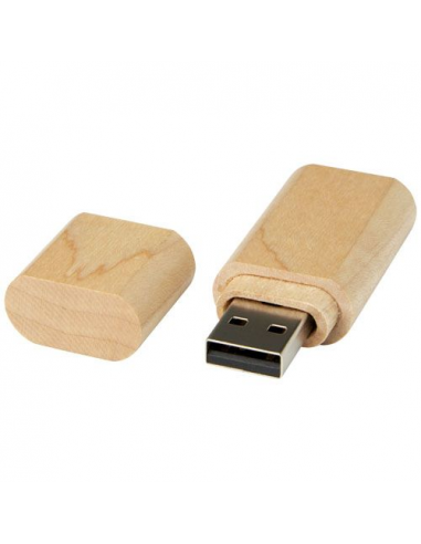 Chiavetta USB 3.0 in legno con portachiavi