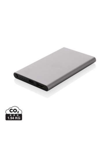 Powerbank da 4000 mAh in pla/alu riciclati RCS con Type-C