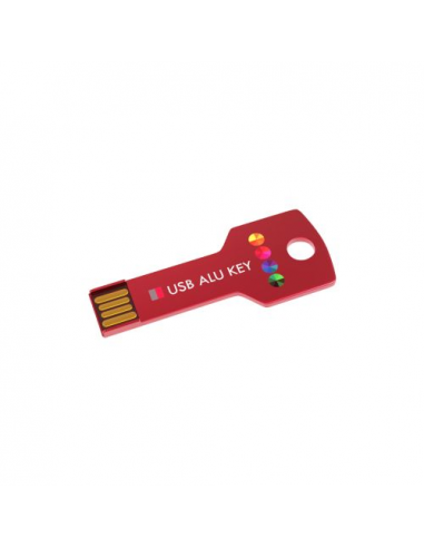 USB Stick Alu Key Red, 8 GB Basic