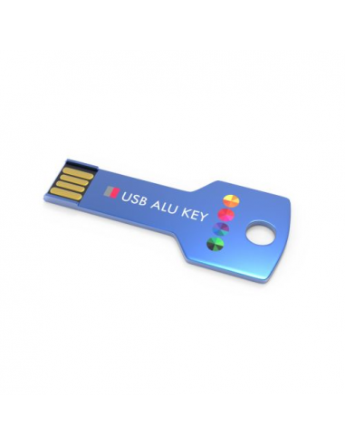 USB Stick Alu Key Blue, 8 GB Basic