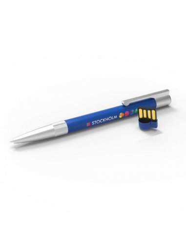 USB Pen Stockholm Blue (Blue ink), 8 GB Basic