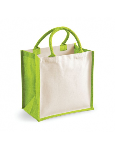 Printers Midi Jute Tote