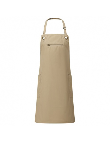 ‘Barley’ Contrast Stitch Sustainable Bib Apron