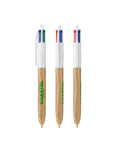 BIC® 4 Colours Wood Style