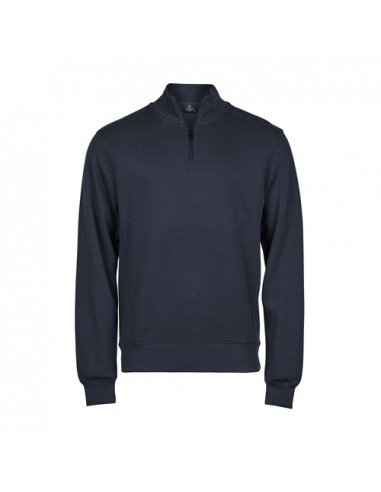 Ribbed Interlock Half Zip