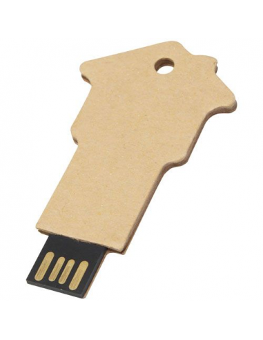 USB 2.0 in carta riciclata a forma di casa