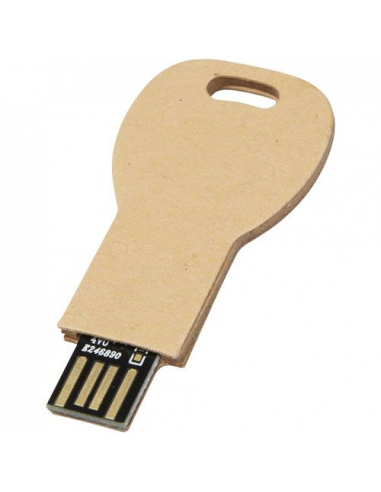 USB 2.0 in carta riciclata a forma di chiave