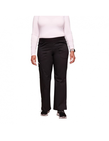 Pantaloni cargo donna pull-on a vita media