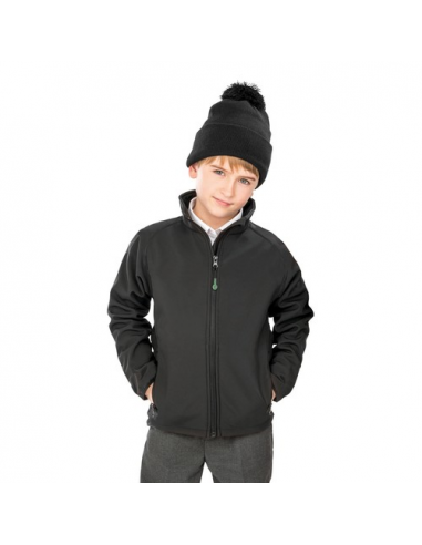 Giacca softshell bambino riciclata a 2 strati