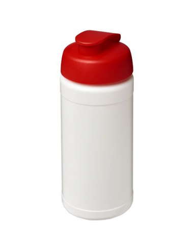 Borraccia sportiva in materiale riciclato con coperchio a scatto da 500 ml Baseline