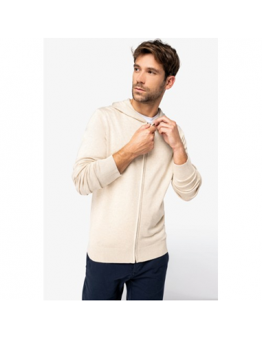 Pullover uomo con cappuccio ecosostenibile in lyocell