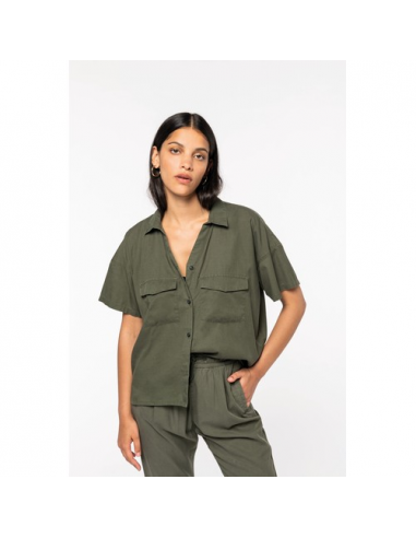 Camicia donna oversize ecosostenibile in lyocell