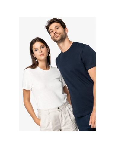 T-shirt unisex ecosostenibile in cotone bio e lino