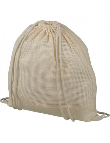 Zaino con cordoncino Maine in rete di cotone - 5L