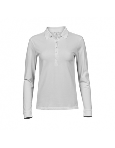 Ladies Luxury Stretch Long Sleeve Polo