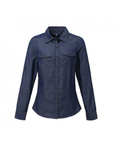 Ladies'’ Jeans Stitch Denim Shirt