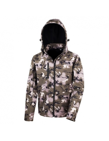 Camo TX Performance Hooded Softshell Jacket