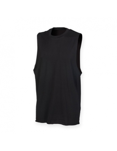 Men's High Neck Slash Armhole Vest