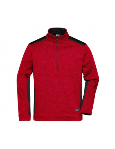 Men's Knitted Workwear Fleece Half-Zip - Strong