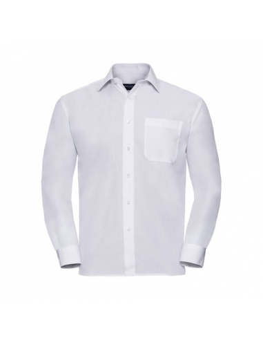 Men's Long Sleeve PolyCotton Poplin Shirt