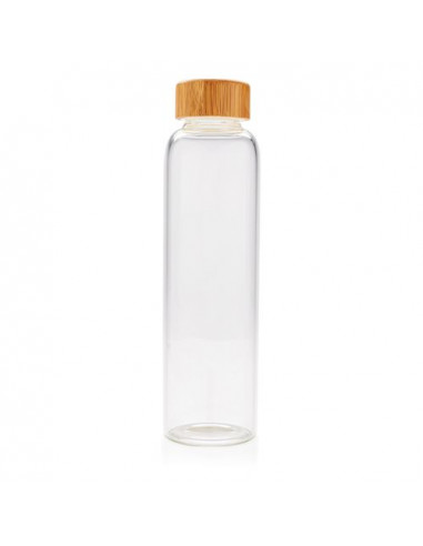 Bottiglia in vetro borosilicato con fascia in PU 550ml