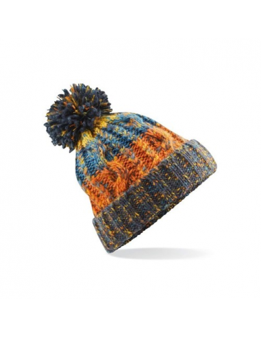 Corkscrew Pom Pom Beanie