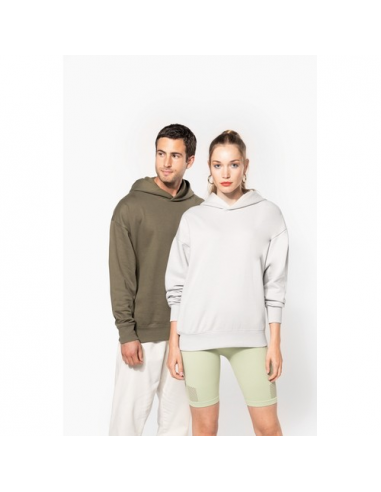 Felpa unisex oversize con cappuccio in felpa