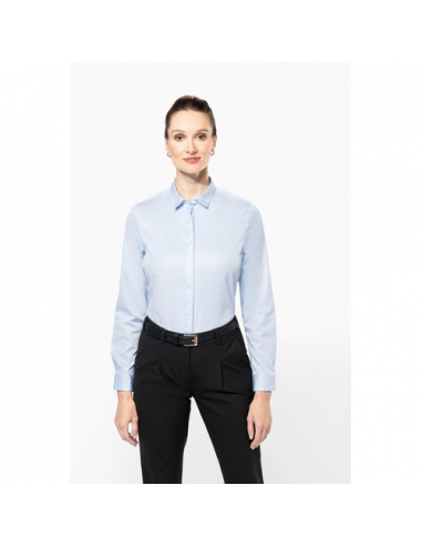 Camicia donna twill maniche lunghe