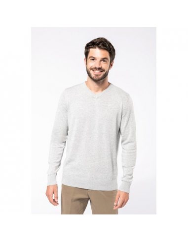 Pullover uomo con collo a V ecosostenibile