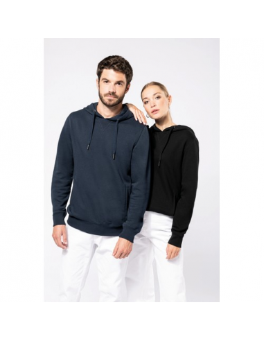 Felpa unisex ecosostenibile con cappuccio NON GARZATA