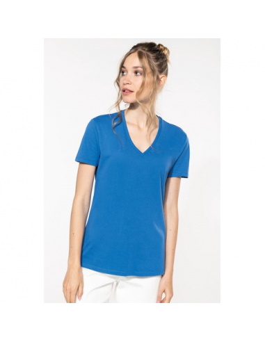 T-shirt donna BIO150IC scollo a V