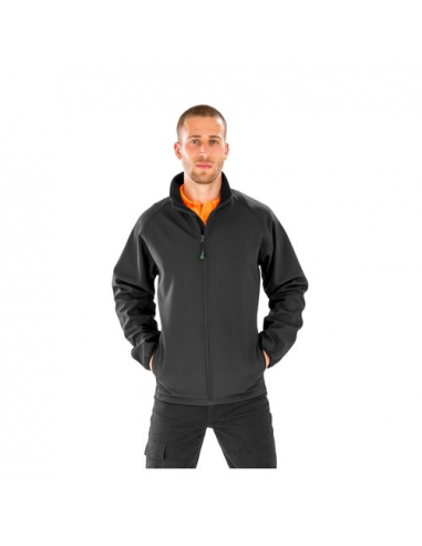 Giacca softshell uomo in materiale riciclato