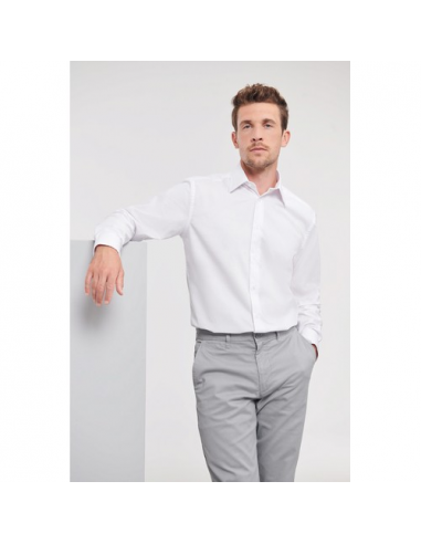 Camicia Oxford sartoriale da uomo a manica lunga