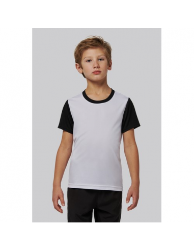 T-shirt manica corta bicolore bambino