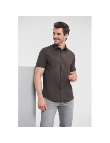 Camicia Stretch attillata maniche corte